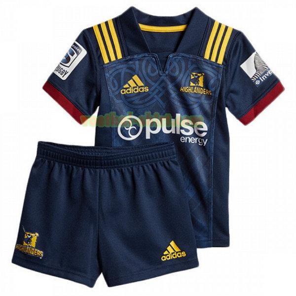 highlanders thuis shirts 2018 blauw kinderens