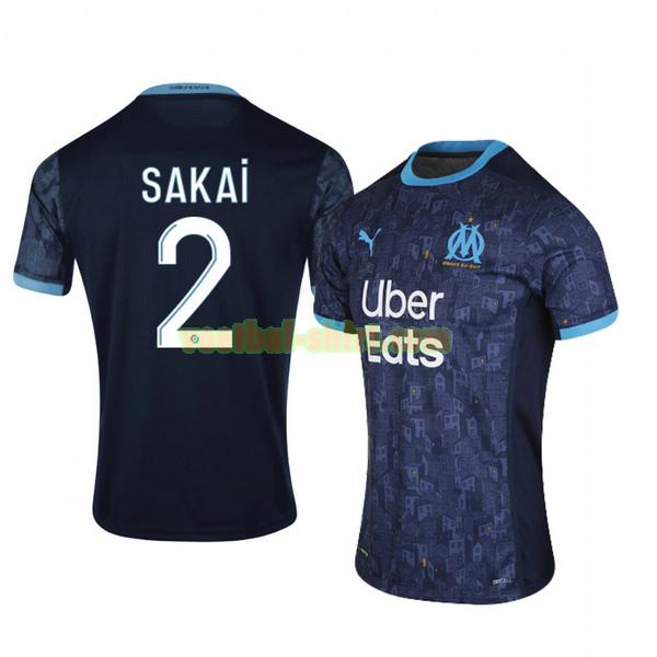 hiroki sakai 2 olympique marseille uit shirt 2020-2021 mannen