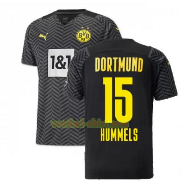 hummels 15 borussia dortmund uit shirt 2021 2022 zwart mannen