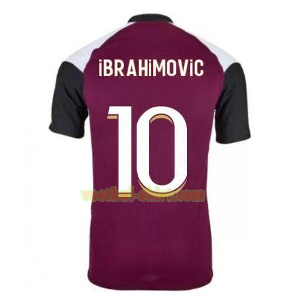 ibrahimovic 10 paris saint germain 3e shirt 2020-2021 purper mannen