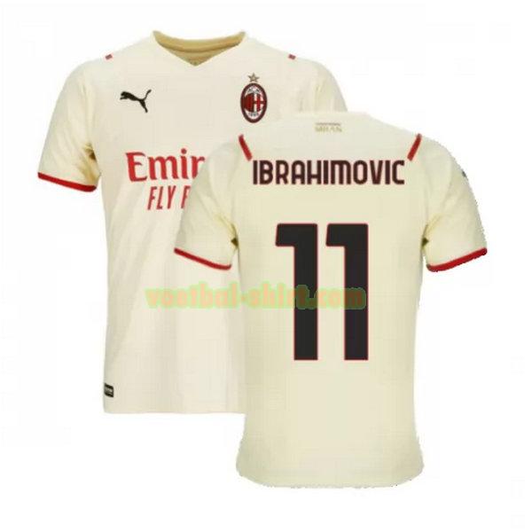 ibrahimovic 11 ac milan uit shirt 2021 2022 wit mannen