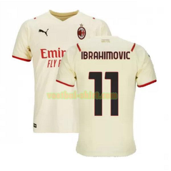 ibrahimovic 11 ac milan uit shirt 2021 2022 wit mannen