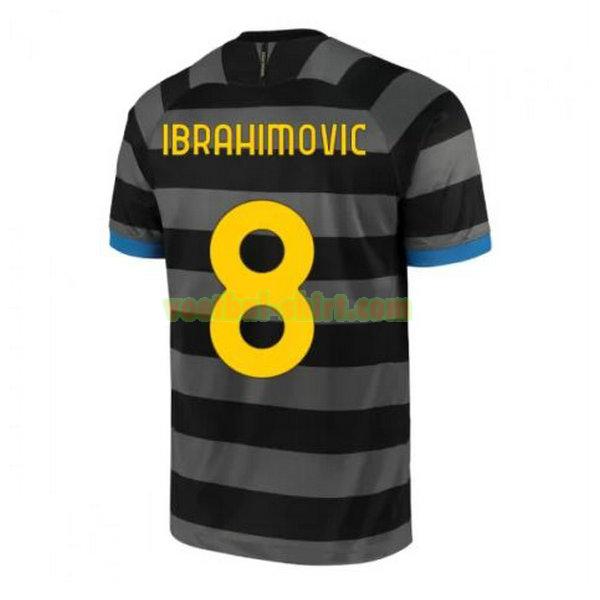 ibrahimovic 8 inter milan 3e shirt 2020-2021 grijs mannen