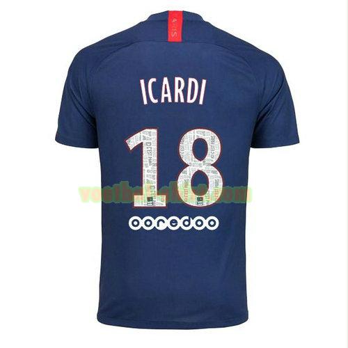 icardi 18 paris saint germain thuis shirt 2019-2020 mannen