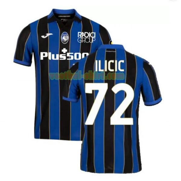 ilicic 72 atalanta thuis shirt 2021 2022 blauw zwart mannen