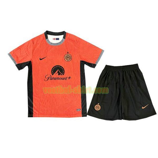 inter milan 3e shirt 2023 2024 oranje kinderen