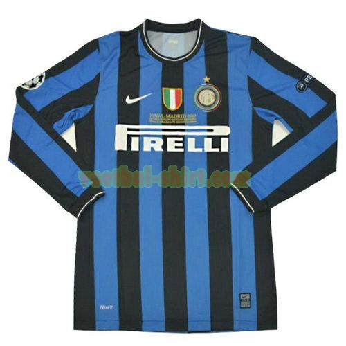 inter milan lange mouwen thuis shirt 2010-2011 mannen