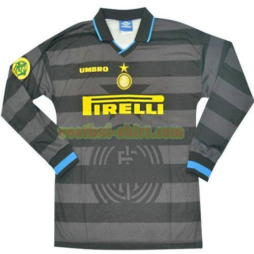 inter milan lange mouwen uit shirt 2010-2011 mannen