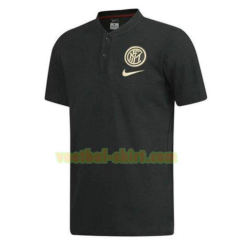 inter milan poloshirt 2019-2020 zwart geel mannen