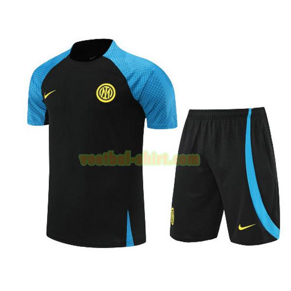 inter milan set training shirt 2022 2023 zwart mannen