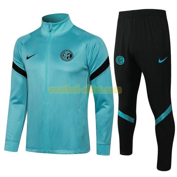 inter milan set trainingspak 2021 22 blauw mannen