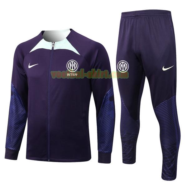 inter milan set trainingspak 2022 2023 purple mannen