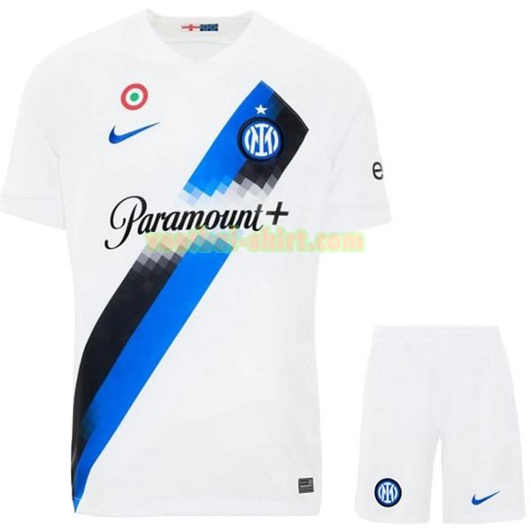 inter milan seunda shirt 2023 2024 wit kinderen