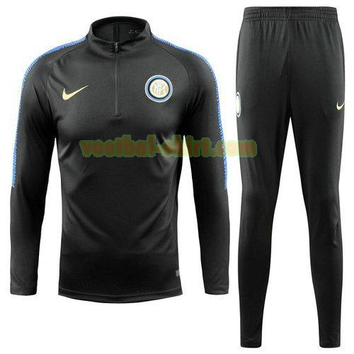 inter milan trainingspak 2018-2019 zwart kinderen