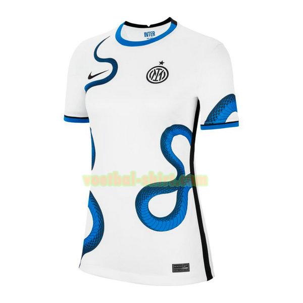 inter milan uit shirt 2021 2022 wit dames