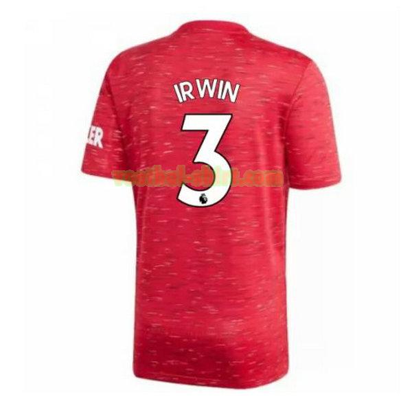 irwin 3 manchester united thuis shirt 2020-2021 mannen
