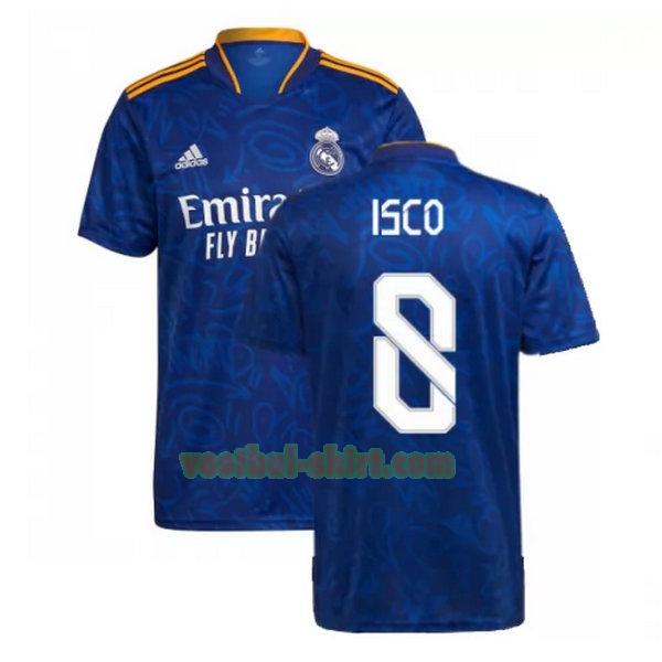 isco 8 real madrid uit shirt 2021 2022 blauw mannen