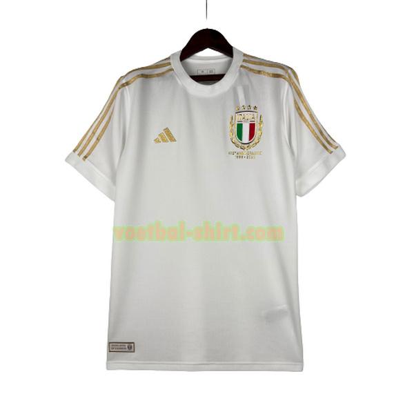 italië 125th anniversary shirt 2023 wit mannen