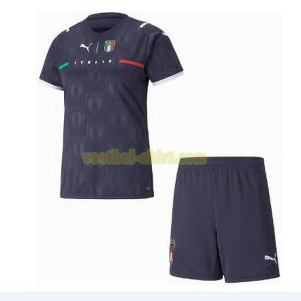 italië doelman shirt 2021 2022 zwart kinderen