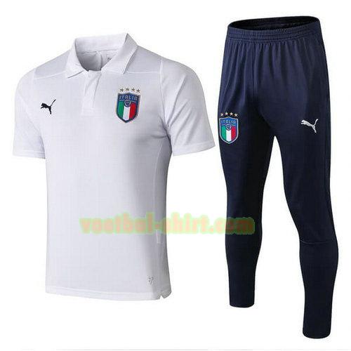 italië set poloshirt 2018 wit mannen