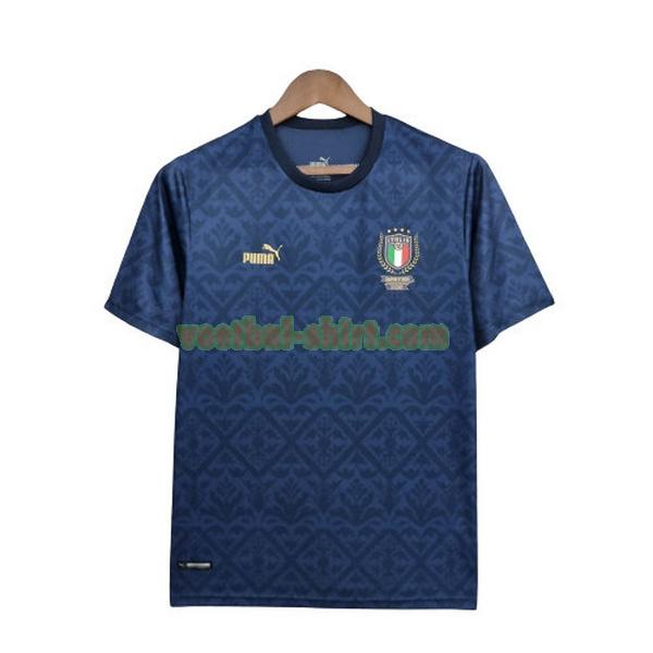 italië special edition shirt 2022 euro blauw zwart mannen