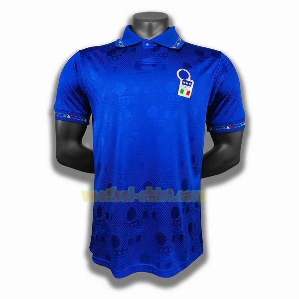 italië thuis player shirt 1994 blauw mannen