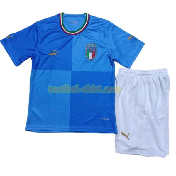 italië thuis shirt 2022 2023 blauw kinderen