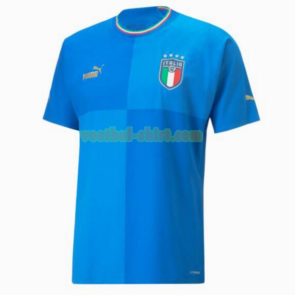 italië thuis shirt 2022 blauw mannen