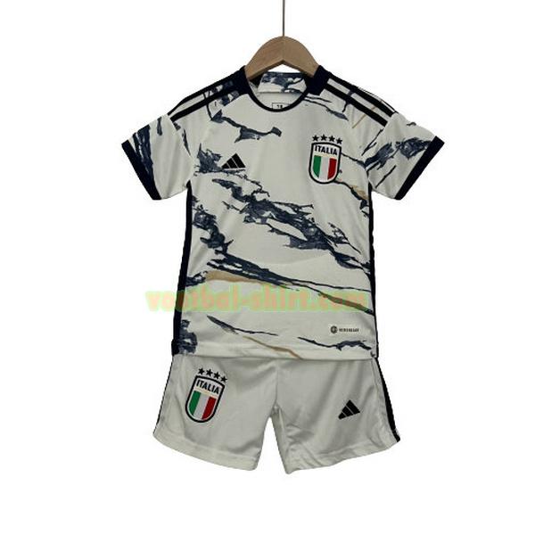 italië uit shirt 2023 wit kinderen