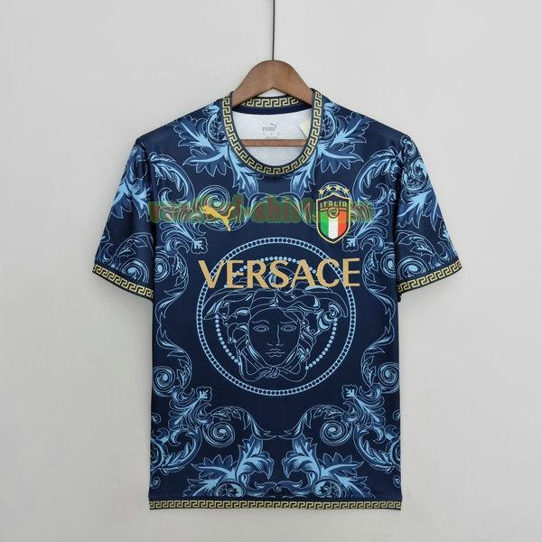 italië versace shirt 2022 blauw mannen