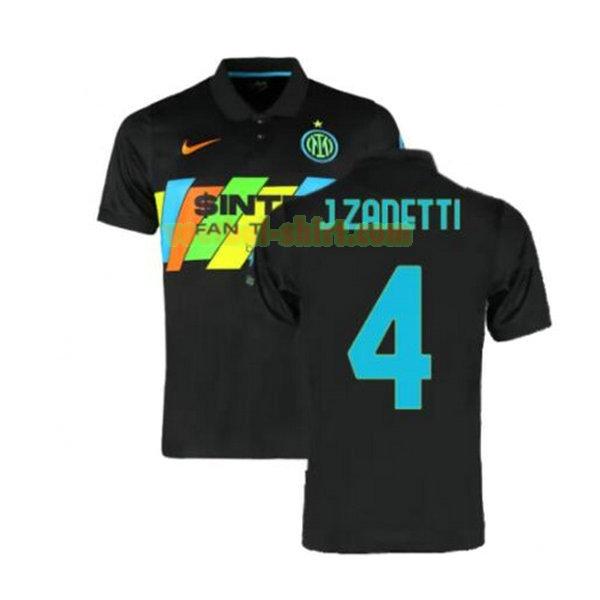 j zanetti 4 inter milan 3e shirt 2021 2022 zwart mannen