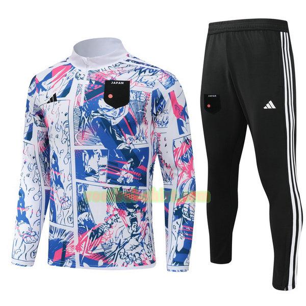 japan set half zipper trainingspak 2024 wit kinderen
