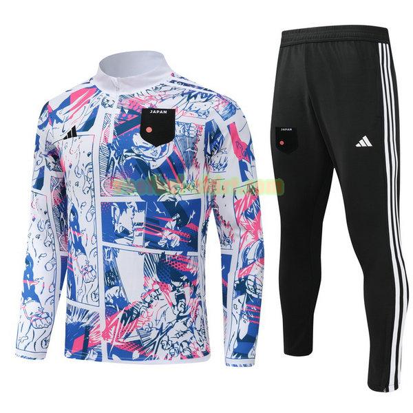 japan set half zipper trainingspak 2024 wit mannen