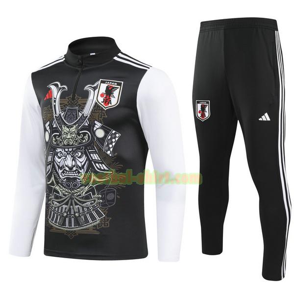 japan set half zipper trainingspak 2024 zwart wit kinderen