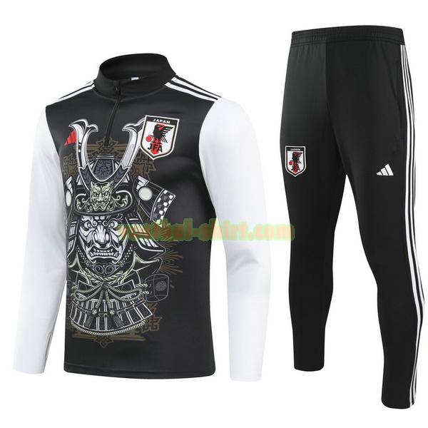 japan set half zipper trainingspak 2024 zwart wit mannen