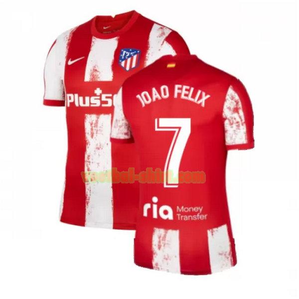 joao felix 7 atletico madrid thuis shirt 2021 2022 rood wit mannen