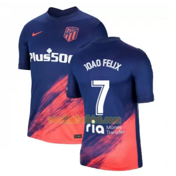 joao felix 7 atletico madrid uit shirt 2021 2022 blauw zwart mannen