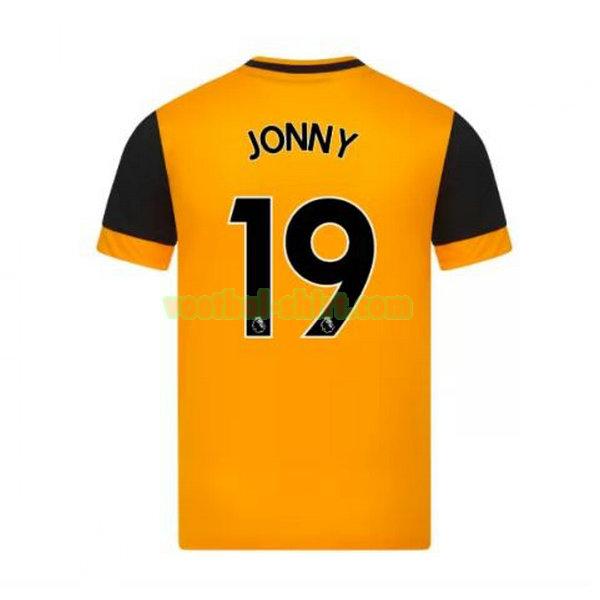 jonny 19 wolves thuis shirt 2020-2021 geel mannen