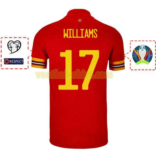 jonny williams 17 wales thuis shirt 2020 mannen