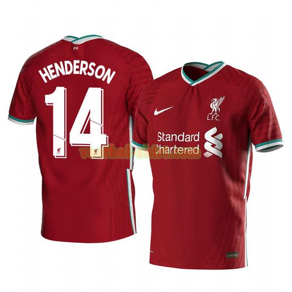 jordan henderson 14 liverpool thuis shirt 2020-2021 mannen