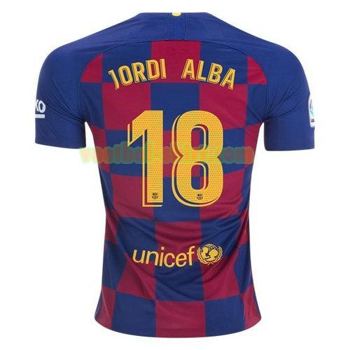 jordi alba 18 barcelona thuis shirt 2019-2020 mannen