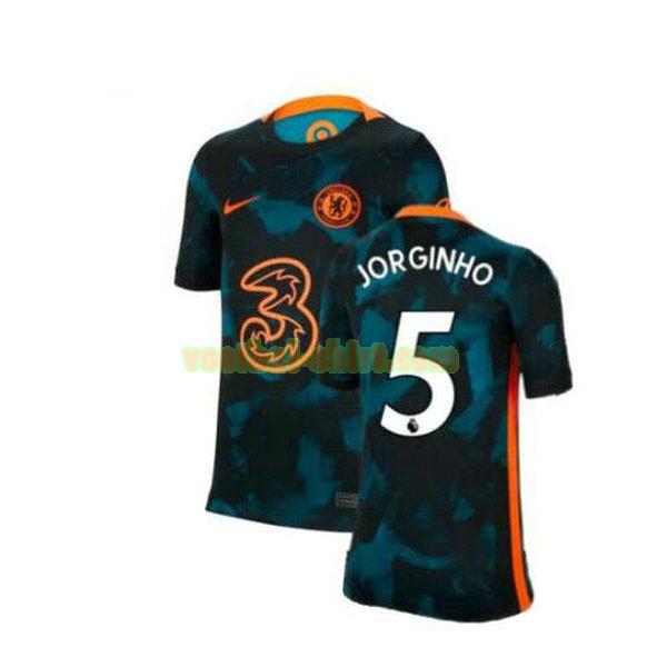 jorginho 5 chelsea uit shirt 2021 2022 groen mannen