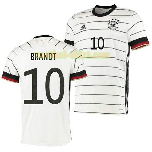 julian brandt 10 duitsland thuis shirt 2020 mannen