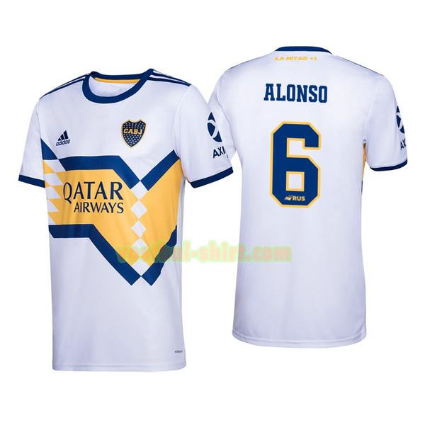 junior alonso 6 boca juniors uit shirt 2020-2021 mannen