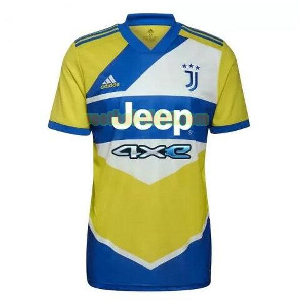 juventus 3e shirt 2021 2022 geel blauw mannen