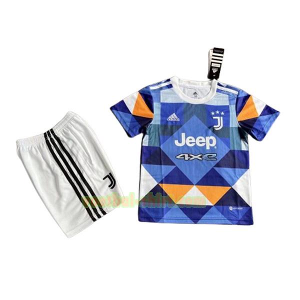 juventus fourth shirt 2021 2022 blauw kinderen