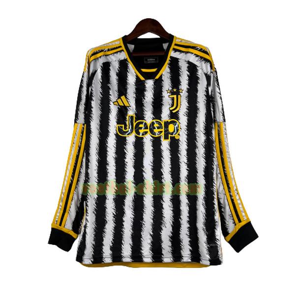 juventus lange mouwen primrea shirt 2023 2024 zwart mannen