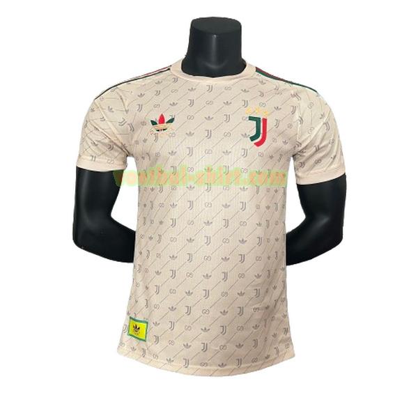 juventus player co branded shirt 2024 2025 rood zwart mannen