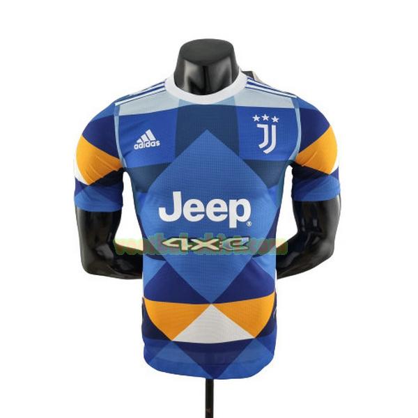 juventus player fourth shirt 2022 2023 blauw mannen