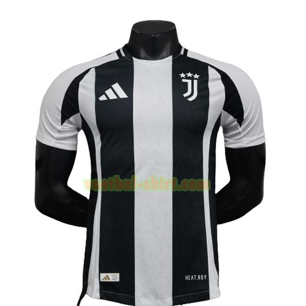 juventus player thuis shirt 2024 2025 thailand zwart wit mannen